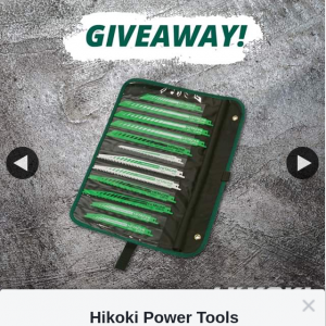 Hikoki Power Tools – Win a 12-piece Recipro Saw Blades Pack