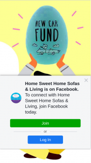Home Sweet Home Sofas & Living – Win a Eggcellent Egg New Car Fund Money Jar