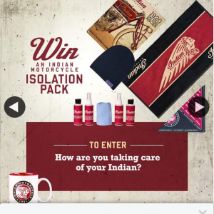 Indian Motorcycle – Win an Indian Isolation Pack