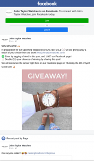 John Taylor Watches – Win a Watch