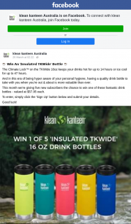 Klean Kanteen – Win One of These Fantastic Drink Bottles (prize valued at $57.95)