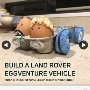 Land Rover – Win a Lego® Technic™ Defender Pack (prize valued at $950)
