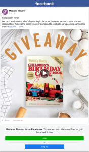 Madame Flavour – Win a Copy of The Australian Women’s Weekly Children’s Birthday Cake Cookbook (prize valued at $197)