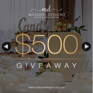 Molossi Designs – Win a $500 Gift Voucher (prize valued at $500)