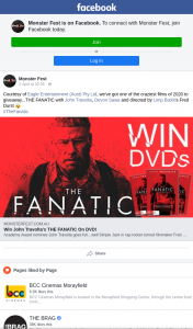 Monster Fest – Win John Travolta’s The Fanatic on DVD