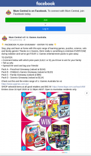Mum Central – Win 1/4 Ugames Entertainment Packs