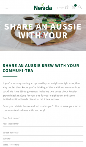 Nerada Tea – Win Tea and Biscuit Pks to Share With Your Communi Tea