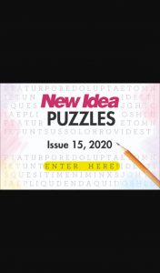 New Idea Puzzles 15 closes 5pm – Competition (prize valued at $1,000)