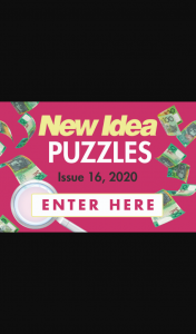 New Idea Puzzles 16 closes 5pm – Competition (prize valued at $1,000)