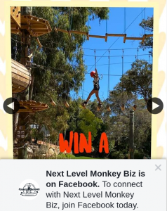 Next Level Monkey Biz – Win a Season Pass @ Dunsborough’s Favourite Outdoor Playground Next Level Monkey Business
