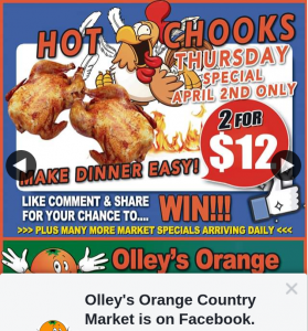 Olley’s Orange Country Market – Win Our Weekly Fruit and Veg Box