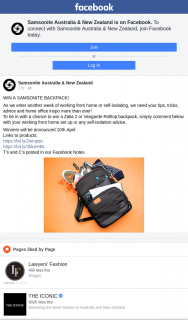 Samsonite Australia & New Zealand – Win a Samsonite Backpack