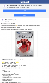 SEQ Community Hub – Win a $50 Visa Gift Card (prize valued at $50)