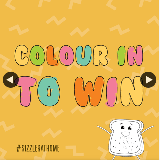 Sizzler – Win Kids Salad Bar to Go Vouchers Colour In Entry