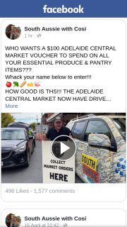 South Aussie With Cosi – Win a $100 Adelaide Central Market Voucher