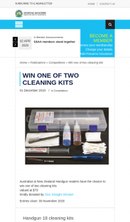SSAA – Win One of Two Cleaning Kits (prize valued at $79)