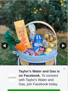 Taylor’s Water and Gas – Win this Beautiful Easter Hamper and a $50 Coles/myer Gift Card