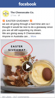 The Cheesecake Co – Win Six Cheesecakes