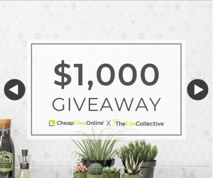 The Tile Collective – Win $1000 to Go Towards a Renovation (prize valued at $1,000)