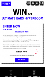 Ultimate Ears – Win Your Very Own Hyperboom
