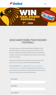 United Petroleum – Win an Exclusive 2020 Team Signed FooTBall (prize valued at $500)