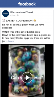 Warrnambool Travel – Win a Jar of Easter Eggs First Correct Answer Wins