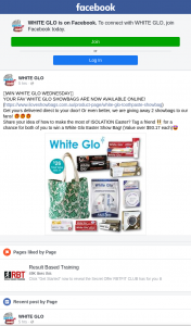 White Glo – Win a White Glo Easter Show Bag (prize valued at $93)