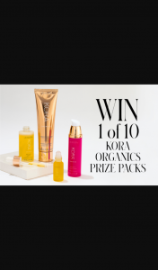 Win a Kora -Instyle Mag X Kora Organics Competition Sign Up to Win (prize valued at $283)