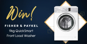 Designer Appliances – Win a Fisher & Paykel 9kg QuickSmart Front Load Washing Machine