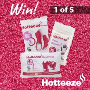 Hotteeze Heat Pads – Win 1 of 5 prize packs