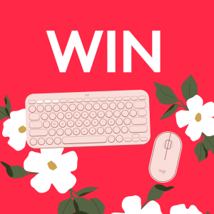 Logitech – Win a Pebble Mouse and a Keyboard in Rose