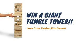 Timber Fun Games – Win a giant tumble tower
