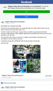 Aldgate Valley Bed and Breakfast – Win an Overnight Stay 9am