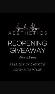 Amelia Alyse Aesthetics – Win a Full Set of Lashes & Brow Sculpture