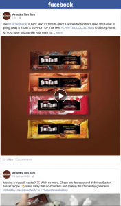 Arnotts Tim Tams – Win Your Mum (or Special Person In Your Life) this Ultimate Mother’s Day Gift Is to Tell Us How Special She Is In The Comments and Tell Us Why She Deserves a Year’s Supply of Tim Tam Biscuits (prize valued at $569)