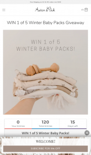 Aster & Oak – Win 1 of 5 Winter Baby Packs Giveaway