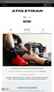 Athletikan – Win One of Three Prize Packs (prize valued at $350)
