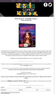 Aussie Comedy Kingdom – Win a Copy of The First Season of Insatiable on DVD