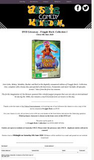 Aussie Comedy Kingdom – Win a Copy of The Newly Remastered Fraggle Rock on DVD