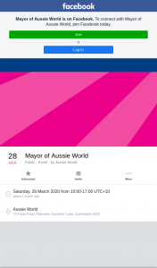 Aussie World – Win Become Mayor of Aussie World