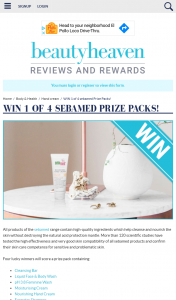 Beauty Heaven – Win 1 of 4 Sebamed Prize Packs