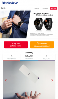 Blackview – Win 10 Units Blackview X1 Smart Watch