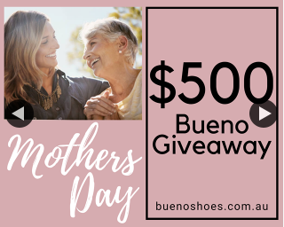 Bueno Shoes – Win a $500 Prize for Your Mum (prize valued at $500)