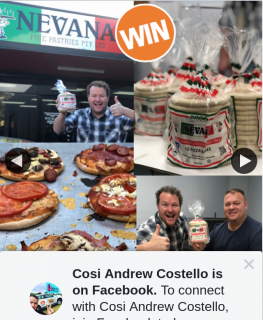 Cosi Andrew Costello – Win a Nevana Pizza Bases Prize Pack??