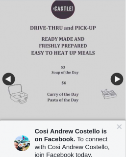 Cosi Andrew Costello – Win $100 to Spend at The Castle Tavern on Food & Beverage (prize valued at $100)