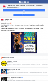 Costume Box – Win a Scooby Doo Mascot Mask