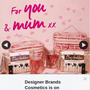 Designer Brands Cosmetics – Win a Beauty Prize Pack for You and Your Mum