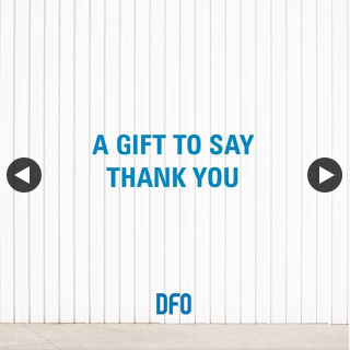 DFO – Win One of Ten Dfo Gift Cards to Say Thank You
