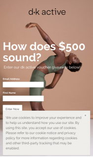 dk active – Win a $500 Voucher (prize valued at $500)