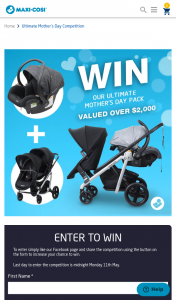 Dorel Australia – Maxi-Cosi – Win a Maxi-Cosi Lila Stroller Lila Duo Seat & Mico Plus Baby Capsule (prize valued at $2,000)
